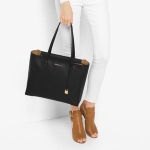Michael Kors Mercer Large Leather Satchel
